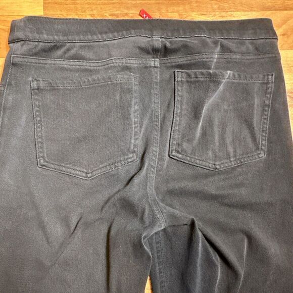 SPANX BY SARA BLAKELY LEGGINGS SZ XL BLACK SHAPING PANEL DENIM LOOK - Picture 6 of 8